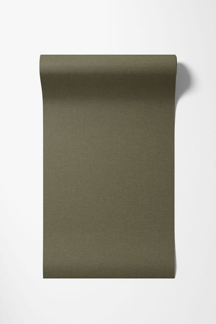 Dutch Wallcoverings - Vliesbehang - Linen & Textures - uni groen - LT10037
