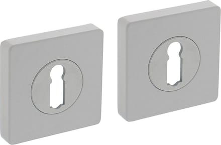 Intersteel Rozet met sleutelgat vierkant 55x55x10 mm wit