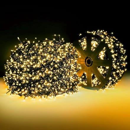 Thuys – Kerstverlichting 25M – 1000LED – Warm Wit – 8 Lichtstanden – IP44 Waterdicht