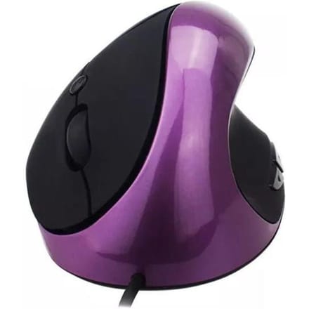Optische Verticale Muis Ergonomische Bedrade Muis USB Muis 5 Knoppen voor PC Laptop (Wit) paars