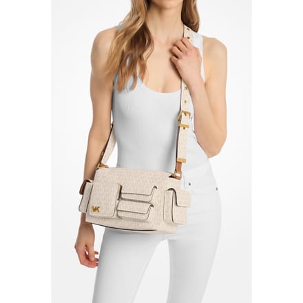 Michael Kors Medium Shoulder Vanilla/acorn Taglia: OS | Borse a mano Outlet | Donna | Bianco