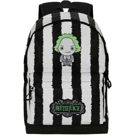 Karactermania - Beetlejuice HS FAN 2.2 Rugzak - Handbagage Backpack met trolley bevestiging - Rugtas - Gestreept