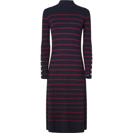Pepe Jeans Harlem Midi-jurk Met Lange Mouwen Blauw S Vrouw