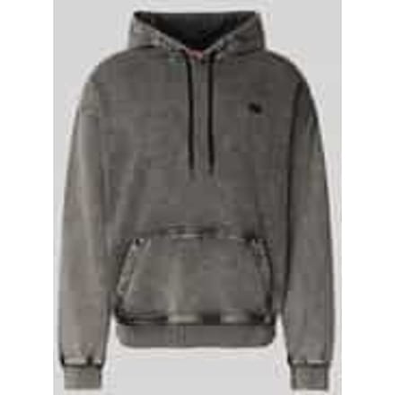 Relaxed fit hoodie in denim-look