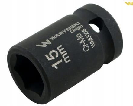 Slagdop 1/2" 15 mm Zeskant CrMo DIN 3129