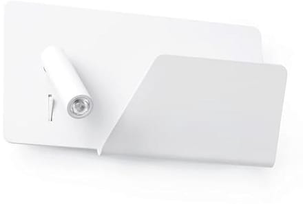 Wandlamp met USB-aansluiting en boekenplank - Compacte design verlichting