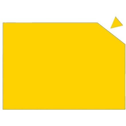 FRANKEN magnetische plaat, 200 x 295 x 0,6 mm, geel