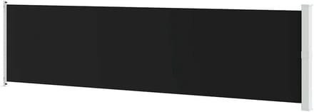 Zijluifel Uittrekbaar - Privacy Scherm - Terras Afschermen - Waterdicht Polyester - 600 x 160 cm - Zwart