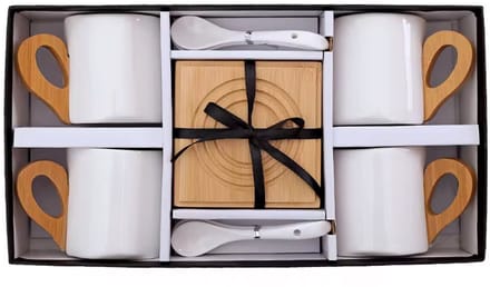 Luxe 12-delige Kopjesset – Wit - Perfect als Cadeau!