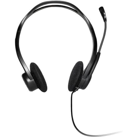 Logitech PC 960 On Ear headset Kabel Stereo Zwart Ruisonderdrukking (microfoon) Volumeregeling, Microfoon uitschakelbaar (mute) Computer