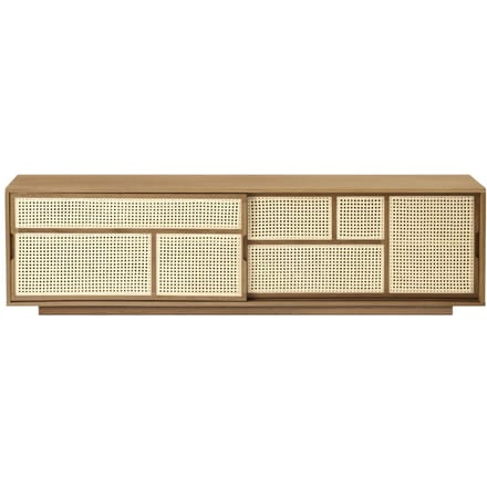 Design House Stockholm AIR Sideboard low  - eiken/cane