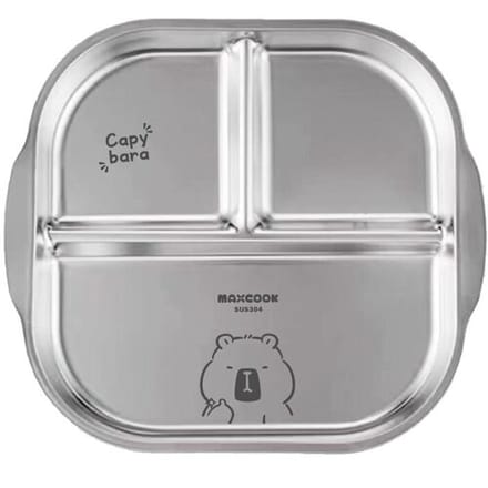 Maxcook 304 Rvs Vierkante 3-Vakken Schotel - Capivara