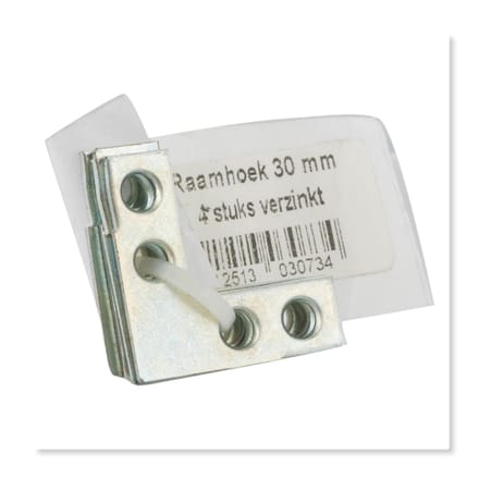Raamhoeken - 30 mm - Verzinkt (4 stuks)