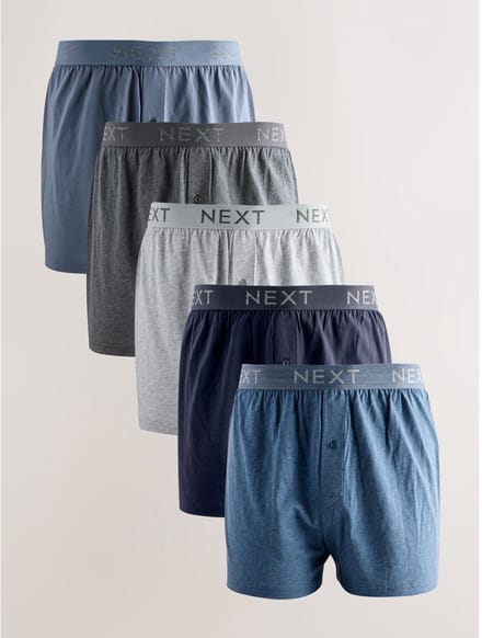 Next - Heren - Set van 5 boxershorts - Blauw