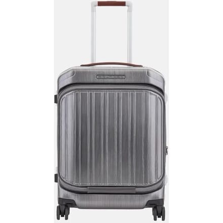 Piquadro handbagage koffer met voorvak 55 cm ncu nero