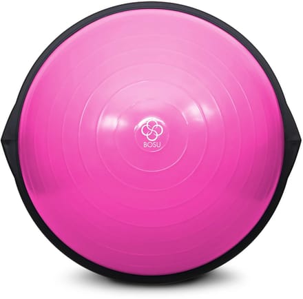 Bosu Bal Home - Complete Balanstrainer voor Thuis met Gratis Workout App - 135kg Belastbaar - Eenvoudig & Effectief - Ø65 cm - Roze