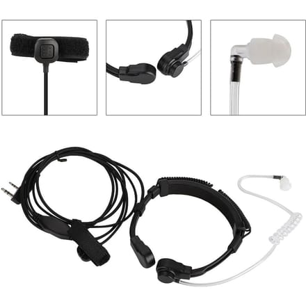Keel Microfoon Oortje Headset voor Walkie Talkie UV 5R UV 5RE UV B5