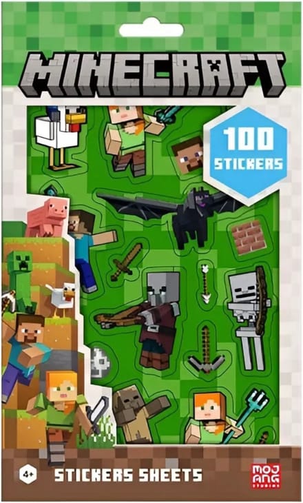 Mojang Studios Minecraft Stickerset - Kinderen - 100 stuks