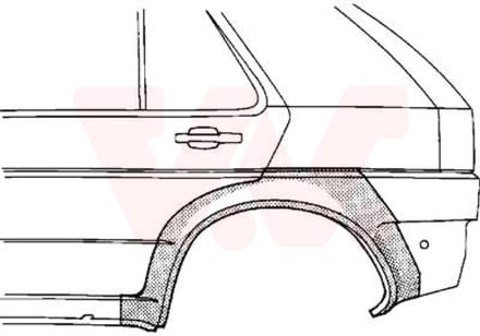 Van Wezel - ACHTER SCHERM VOOR OPEL ASTRA F 1991-1998 ARC881768VWAN