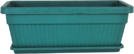 1+1 Bloembak en gratis schaal groen 22L 62x25cm