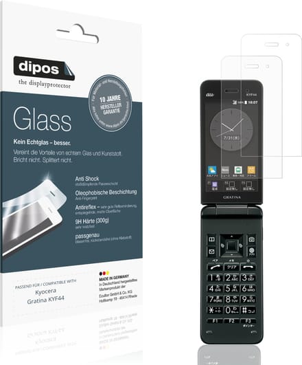 dipos – 2x Matte Pantserfolie geschikt voor Kyocera Gratina KYF44 | 9H Screenprotector