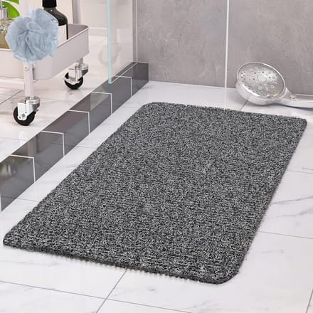 Douchemat - Badmat - Veilig Douchen - Zonder zuignappen - 40 x 100 cm - Zwart