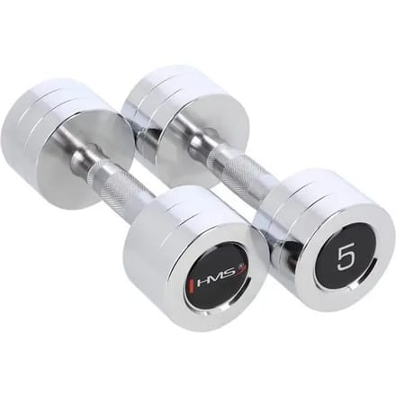 HMS Chroom Dumbbell Set - 2 x 5 kg