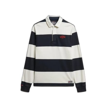 Superdry - Vintage Athletic Stripe Rugby Top - Heren - Tops