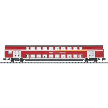 MiniTrix Hobby 18055 N dubbeldeksrijtuig 1e/2e klas Van de DB AG 1e/2e Klasse, DABZ