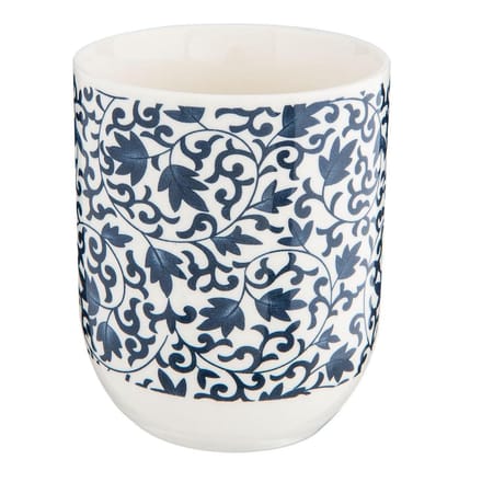 Clayre & Eef Mok 100 ml Blauw Porselein Bladeren