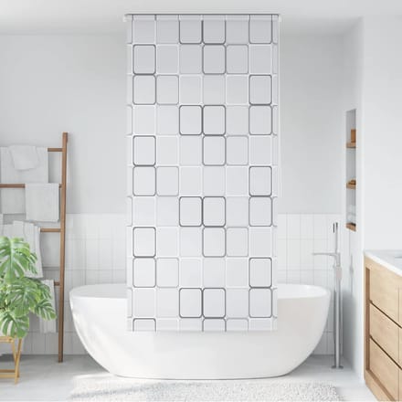 vidaXL Rolgordijn voor douche 100x240 cm vierkant