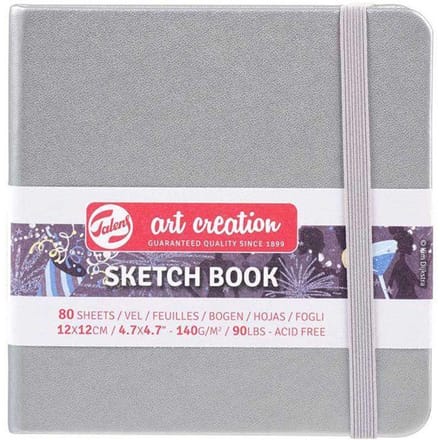 Talens Art Creation Schetsboek Zilver - 80 vellen - 12x12cm