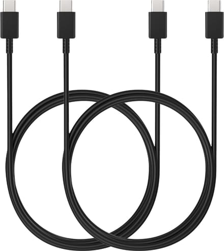 2X USB C naar USB C Kabel Zwart - 3 meter - Oplaadkabel voor Samsung Galaxy S26 / S25
