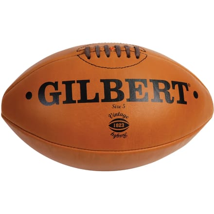 Vintage leren rugbybal Gilbert (taille 5)