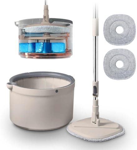Core® Elektrische Dweil - Dweil - Latte/Grijs - ‎33cm x 19cm x 31cm