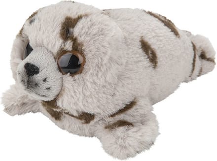 Nature Planet Zeehond knuffel - grijs - pluche - 18 cm - knuffeldier