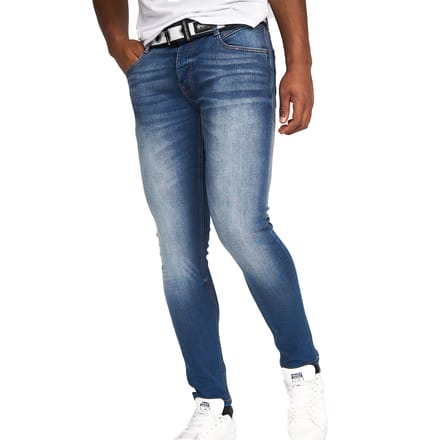 Crosshatch Heren Barbeck Slim Jeans (Blauw getint)