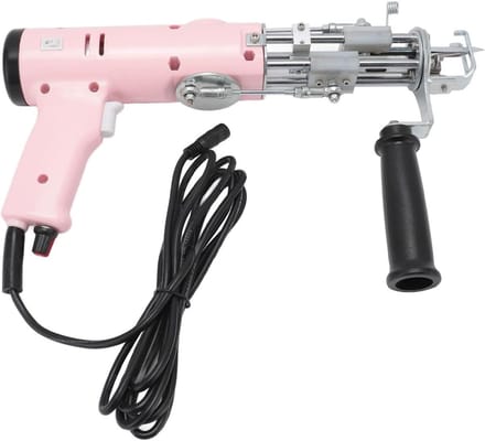 Elektrisch Tuftapparaat - Tapijt Maken - Textiel Bewerken - Instelbare Poolhoogte - 4-19 mm - Roze