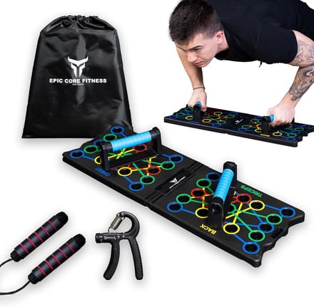 Multifunctioneel Push Up Board met Springtouw en Handgrepen - 32-in-1 Krachttraining en Cardiovasculaire Uitrusting