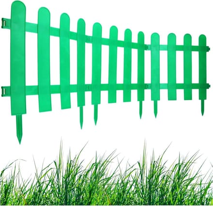 Gazonrand Set - Tuinpalissade Kunststof - Bloembed Begrenzen - Moderne Stijl - 3 Meter - Groen