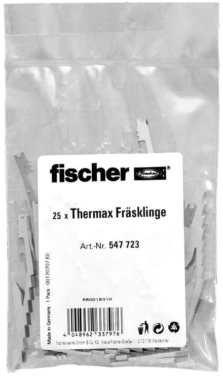 Fischer 25x TherMax freesblad - 547723