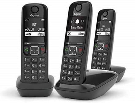 Draadloze DECT Telefoon Trio Zonder Antwoordapparaat - Zwart