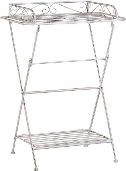ANCUD - Tuintafel - Wit - 53 x 40 cm - IJzer