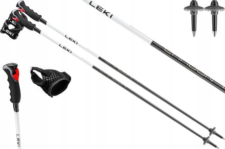 Leki Carbon 14 3D Skistokken 120cm - Lichtgewicht & Veilig