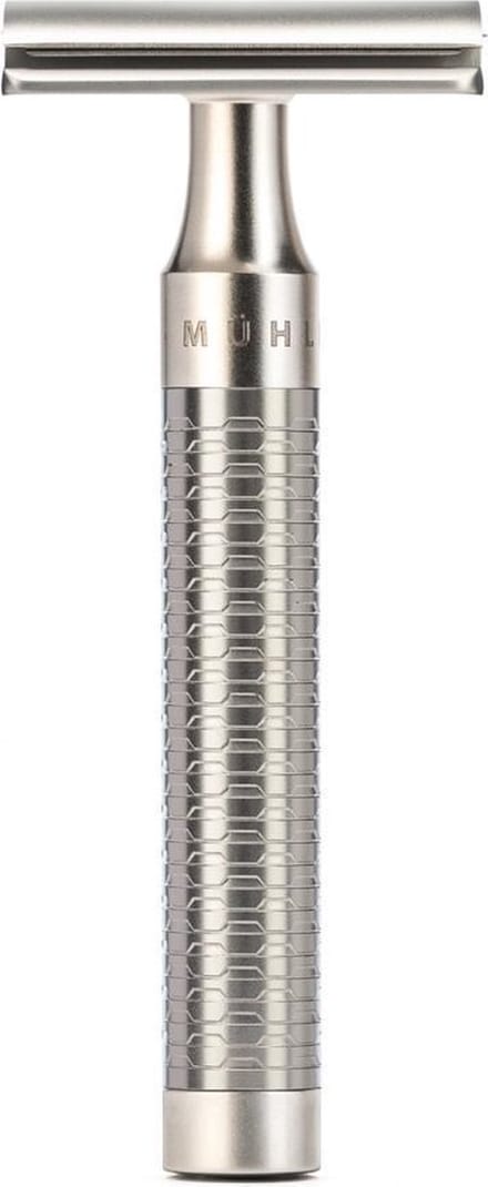MÜHLE -Scheermes -Double Edge Safety Razor -R94 -ROCCA RVS silver matt