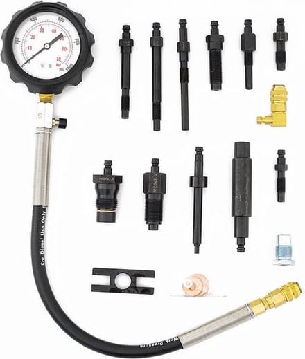 diesel compressie tester cdi en tdi - bereik van 0-70bar/0-1000PSI - compressiemeter diesel - dieseldrukmeter