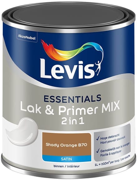 Levis - Essentials Lak & Primer Mix - Shady Orange B70 - Mengverf - 1 L