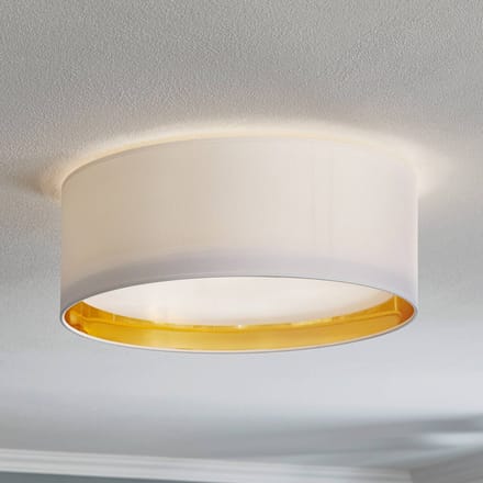 TK Lighting Bilbao plafondlamp, wit/goud, Ø 45 cm