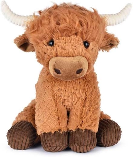 Pluche Koe - Knuffelbeest - Spelen en Knuffelen - Authentiek Design - 30 cm - Bruin