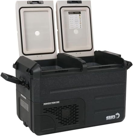 Dubbele Koelbox - Mobiele Koelkast - Buiten Activiteiten - Snelle Koeling - 40 Liter - Zwart